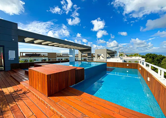 Apartamento Corasol With Rooftop Pools, Club Access & Private Terrace Playa del Carmen